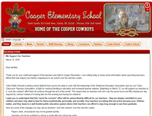 Tablet Screenshot of cooper.tulsaschools.org