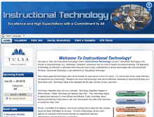 Tablet Screenshot of insttech.tulsaschools.org