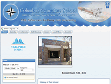 Tablet Screenshot of columbus.tulsaschools.org