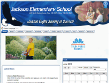 Tablet Screenshot of jackson.tulsaschools.org