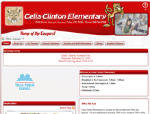 Tablet Screenshot of celiaclinton.tulsaschools.org