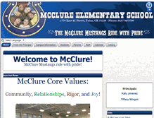 Tablet Screenshot of mcclure.tulsaschools.org