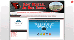 Desktop Screenshot of eastcentraljh.tulsaschools.org