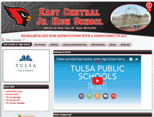 Tablet Screenshot of eastcentraljh.tulsaschools.org