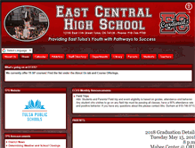 Tablet Screenshot of eastcentral.tulsaschools.org