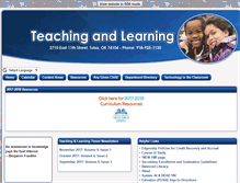Tablet Screenshot of academics.tulsaschools.org
